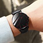 COOKI Men’s Watches Fashion Business Luxury Wristwatch Analog Quartz Casual Dress Watch Stainless Steel Watch with Calendar