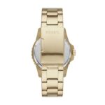 Fossil Men’s FB-01 Quartz Stainless Steel Three-Hand Watch, Color: Gold (Model: FS5658)