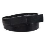 Kenneth Cole REACTION Men’s Perfect Fit Adjustable Belt with Track Lock , Black Matte, Large (38-40)