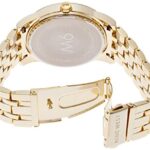 Nine West Women’s NW/1578CHGB Champagne Dial Gold-Tone Bracelet Watch