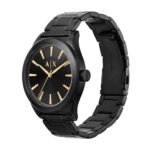 A|X ARMANI EXCHANGE Men’s Black Stainless Steel Watch & Bracelet Gift Set (Model: AX7102)