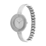 Calvin Klein Women’s Quartz Stainless Steel and Bangle Bracelet Watch, Color: Silver (Model: 25200022)