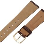 Hadley-Roma Men’s MSM700SB-200 20mm Short Brown Genuine Lizard Leather Watch Strap