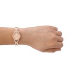DKNY Women’s Soho Three-Hand Rose Gold-Tone Stainless Steel Bracelet Dress Watch (Model: NY6683)