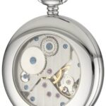 Charles-Hubert, Paris 3912-W Premium Collection Stainless Steel Pocket Watch