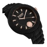 Versus Versace Mens Watches Black 42 mm Tokyo Silicone Lion Collection