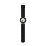 Skagen Men’s Stainless Steel Automatic Watch with Leather Strap, Black, 22 (Model: SKW6710)