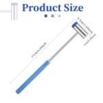 Gunsmithing Hammer, Dual Head Small Hammer, 7 inch Double Face Jewelry Mallet Plastic Head and Metal Head, Blue Plastic Grip Mini Hammer for DIY Crafts, Watch, Instruments, Tuning, Leather