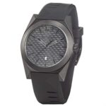 Locman Watch Stealth ONLY TIME Quartz Steel and Titanium Black IP CASE 810
