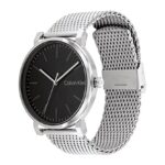 Calvin Klein Men’s Quartz Stainless Steel Case and Mesh Bracelet Watch, Color: Silver (Model: 25200260)