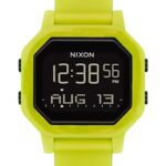 NIXON Siren A1311 – Citron/Black – 100m Water Resistant Women’s Digital Sport Watch (38mm Watch Face, 18mm-16mm Pu/Rubber/Silicone Band) – Made with #Tide Recycled Ocean Plastics