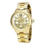 Michael Kors Runway Yellow Gold Tone Stainless Steel Chronograph Womens Watch MK5777