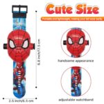 FILDANCO Superhero Projector Watch Kids Digital Watch Toy Toddler Watch with 24 Anime Images Stocking Stuffer Gift for Birthday Halloween Christmas Anniversaries (Red)