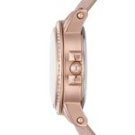 Relic by Fossil Women’s Matilda Three-Hand Date Rose Gold Alloy Metal and Blush Pink Leather Band Watch (Model: ZR34647)