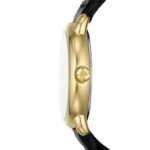 Kate Spade New York Women’s Lily Avenue Gold and Black Leather Band Watch (Model: KSW1820)