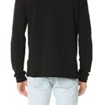 Lacoste Mens Classic Long Sleeve Pique Polo Shirt, Black, XX-Large US