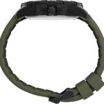 Timex Men’s Expedition Gallatin 44mm Watch – Black Case Green Dial with Green Silicone Strap