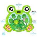 YEEBAY Whack A Frog Game with 2 Hammers, Toddler Early Developmental Learning Toy, Fun Birthday Gift for Kids Age 2+, Toys for 2 3 4 Year Old Boys Grils