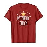 Petanque Queen Tshirt for Women fans of Boules