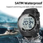 Beeasy Men Digital Sports Watch,Waterproof Watch with Stopwatch Countdown Timer Alarm Function Dual Time Rubber Strap Wrist Watch for Men/Student